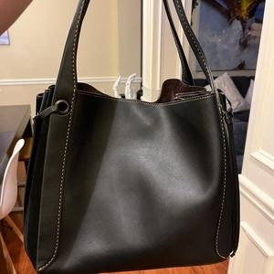 COACH Mxd Ltr Suede Hrmny; V5/Blk